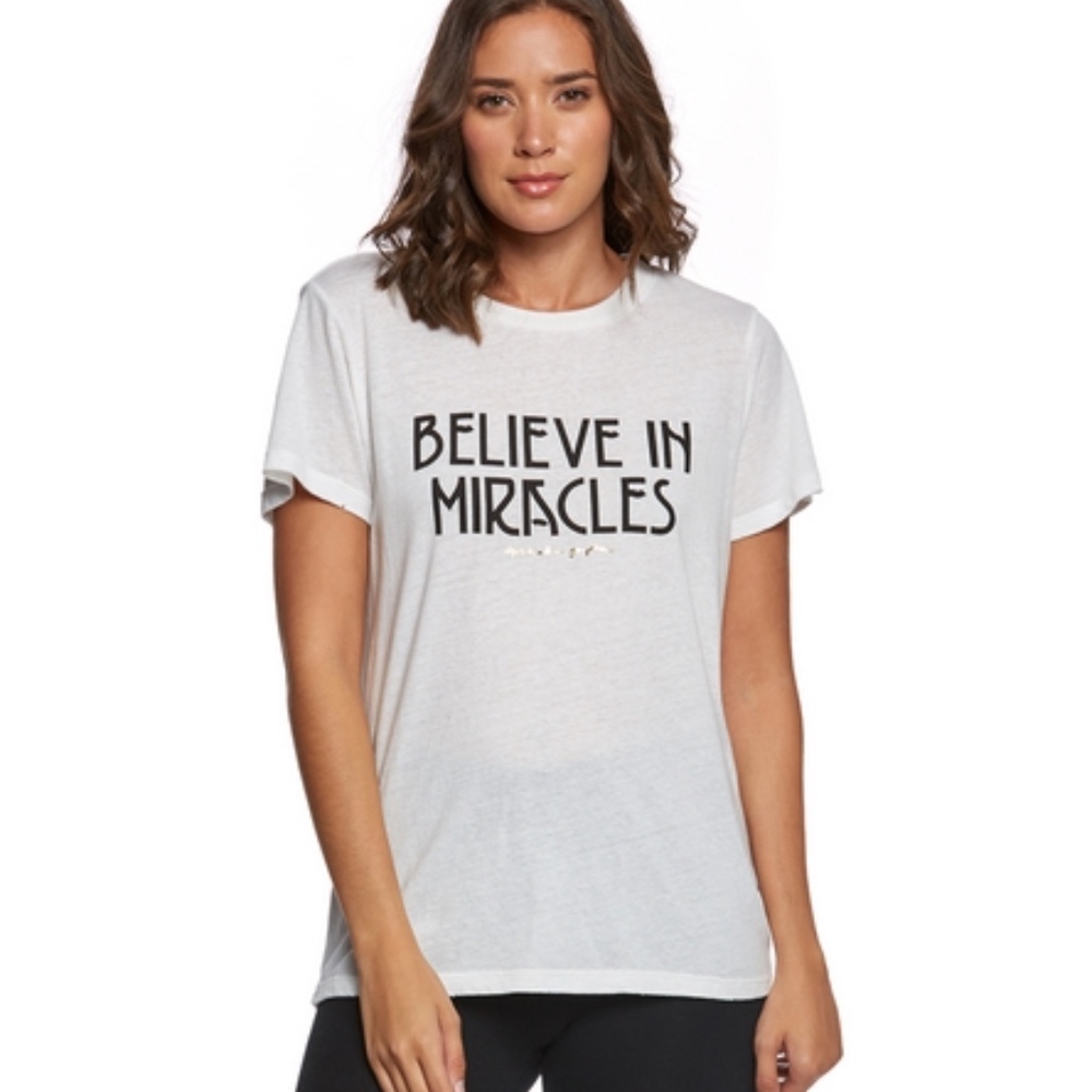 Spiritual Gangster Believe in Miracles Rec Tee